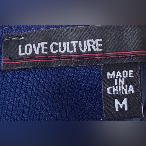 Love Culture Blue Midi Dress Excellent Condition - Picture 14 of 15